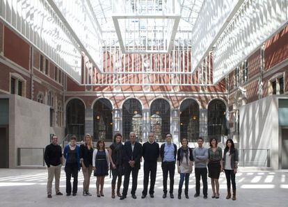 El equipo de arquitectos que ha realizado la remodelación del museo.
