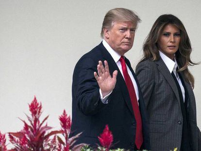 Donald y Melania Trump en una foto del pasado otoño.