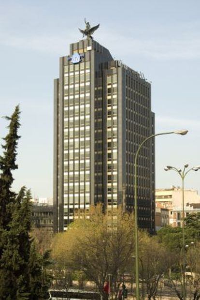 La sede de Mutua Madrileña, en el paseo de la Castellana de Madrid.