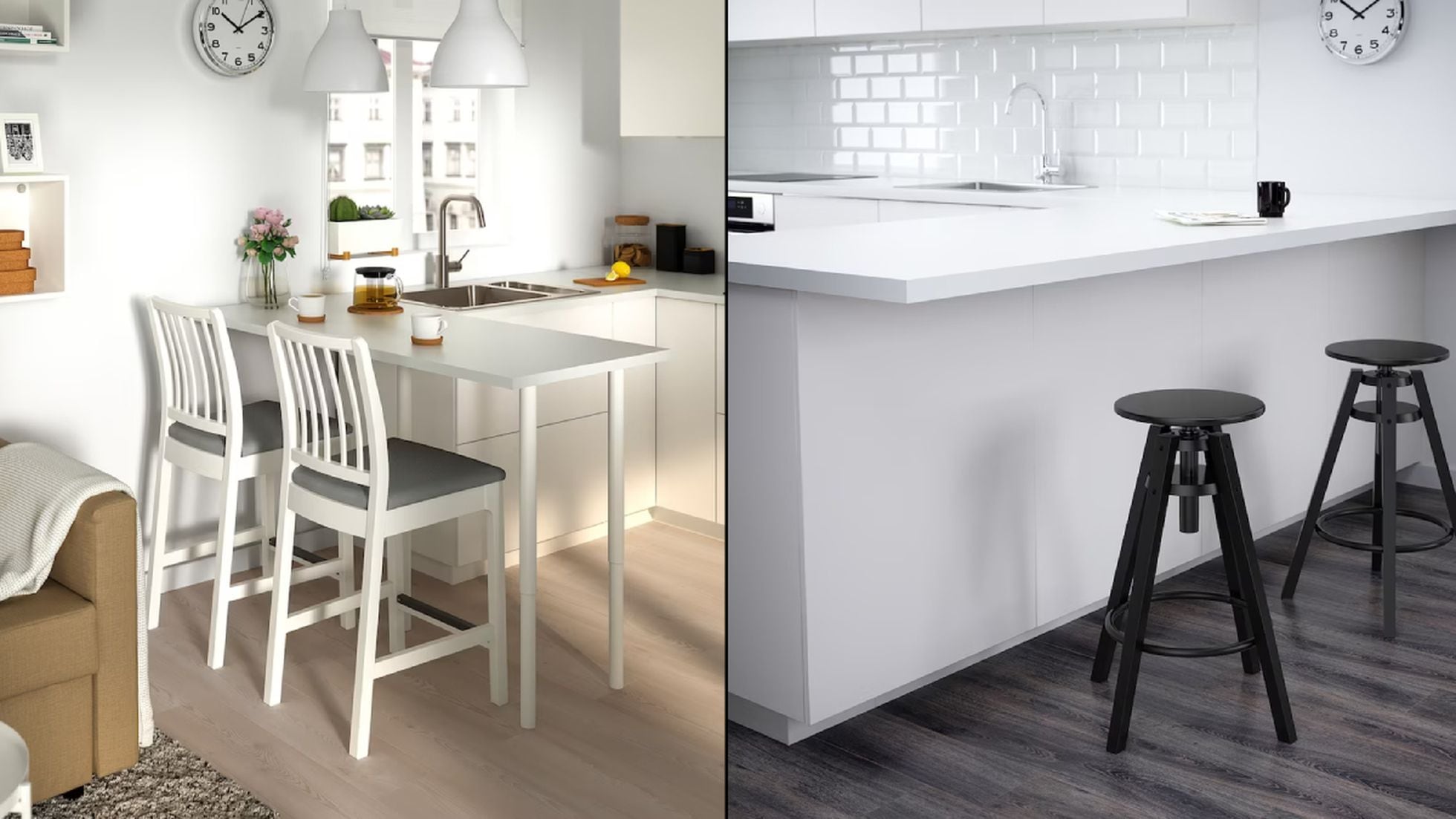  Taburete en blanco : Hogar y Cocina