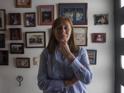 Tatiana Clouthier, en su casa en Monterrey, el pasado marzo.