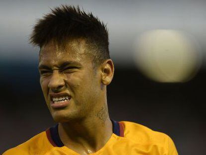 Neymar en el partit contra el Celta.
