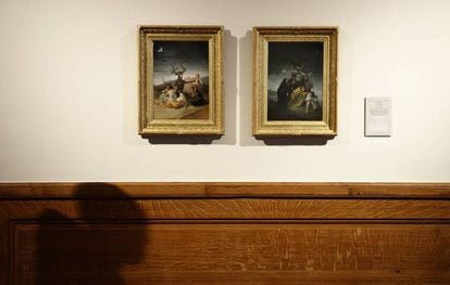 'El aquelarre' y 'El conjuro', dos pinturas de Goya en el museo Lázaro Galdiano (Serrano, 122).