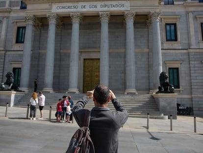 Fachada principal del Congreso de los Diputados, el pasado día 3.