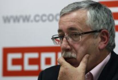 El secretario general de CC OO, Ignacio Fernández Toxo