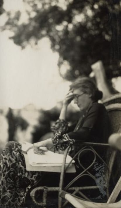 Virginia Woolf, retratada en 1926 por Lady Ottoline Morrell.