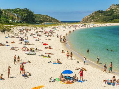 Playa de Rodas, en las Islas Cíes (Galicia).