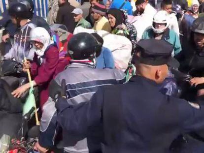 Marruecos cierra la frontera de Melilla ante un salto masivo de inmigrantes