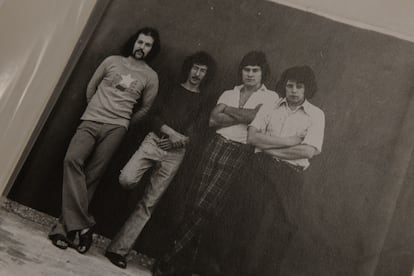 Fotografía del grupo Tinta blanca, que tocó durante el festival de Avándaro.