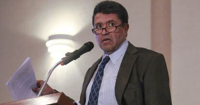 Ricardo Monreal, jefe de campa&ntilde;a de Obrador, este jueves en M&eacute;xico DF.