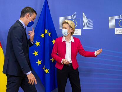 El presidente Pedro Sánchez y la presidenta de la CE, Ursula Von Der Leyen, el pasado septiembre.