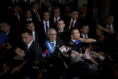 El presidente de Guatemala, Alejandro Maldonado.