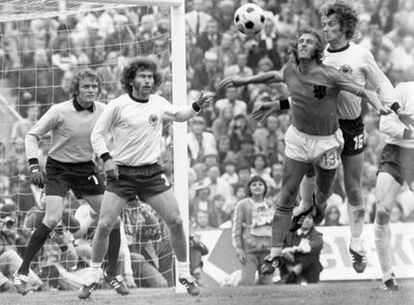 De izquierda a derecha, Maier, Breitner, Neeskens y Bonhof, en la final de 1974.