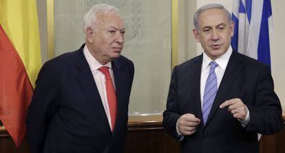 Garc&iacute;a-Margallo y Netanyahu este mi&eacute;rcoles en Jerusal&eacute;n.