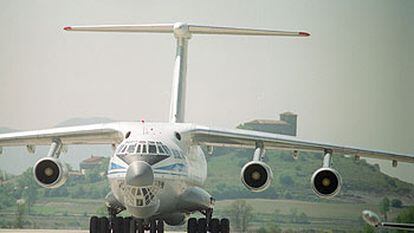 El avión IL-76 ucranio intervenido en 1997 en el aeropuerto de Foronda, en Vitoria, cuando transportaba tabaco de contrabando.