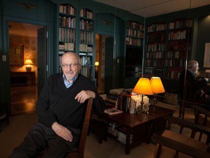 E. L. Doctorow, en su apartamento de Nueva York, en enero de 2014. 