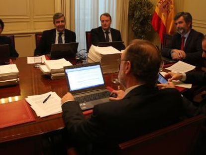 Reuni&oacute;n del CGPJ, en diciembre de 2014. 