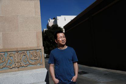 Zhang Yiming, dueño de TikTok, en Palo Alto, California, el pasado 4 de marzo.