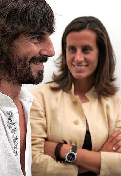 Santi Millán y Ainhoa Grandes, en Barcelona.