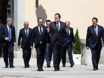 Los siete mandatarios meridionales de la UE coordinan en Madrid su respuesta al  Brexit 