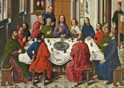 La servilleta comunal en “La última cena” de Dieric Bouts, 1464