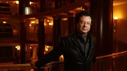 El compositor Mauricio Sotelo en el Teatro Real de Madrid. 