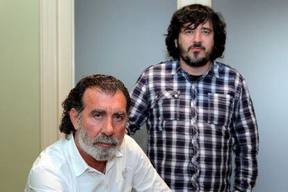 Pino Sagliocco y Roberto Grima ayer en la sede de Live Nation en Barcelona.