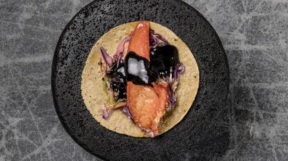El taco de bogavante del que habla el autor.