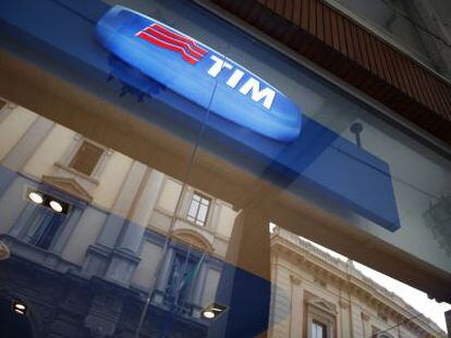 Una tienda de Telecom Italia Mobile (TIM) en Chieti (Italia).