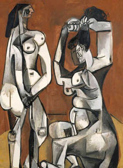 Mujeres durante su aseo, de Pablo Picasso (1956), una de las obras que se podrá contemplar en la exposición dedicada al artista malagueño esta la próxima temporada en la National Gallery de Londres