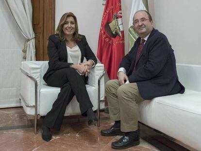 Susana Díaz i Miquel Iceta, el 24 de novembre.
