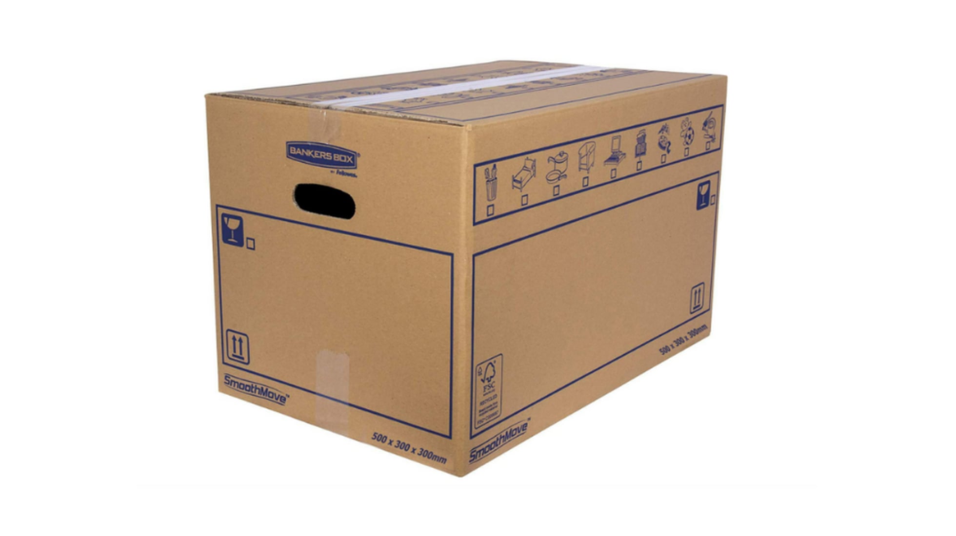 ▷ OFERTA Pack de 20 Cajas de Cartón con Asas 50x30x30 cm – Be Yours