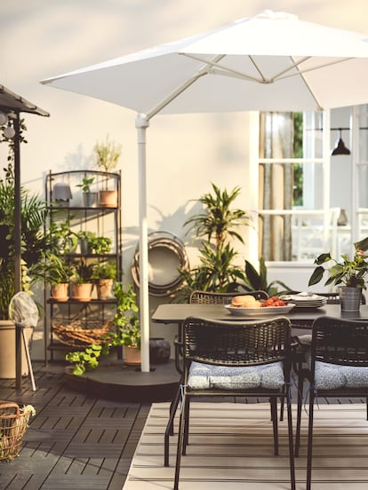 Ikea terrace.