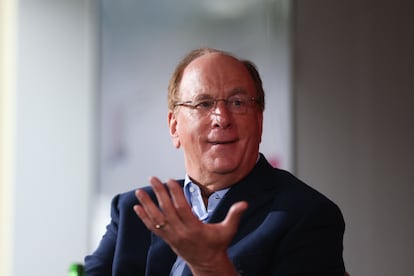 Larry Fink, presidente y consejero delegado de BlackRock, el 16 de enero en Davos (Suiza).