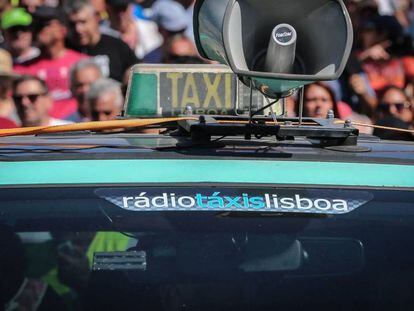 Huelga de taxistas, en septiembre en Lisboa.