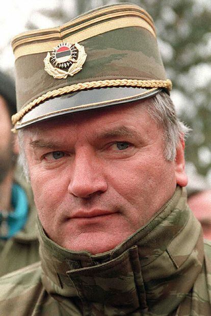 El general Ratko Mladic, en febrero de 1994.