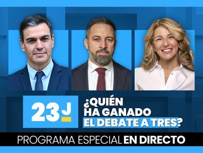 Ruta 23J | ¿Quién ha ganado el debate a tres entre Sánchez, Abascal y Díaz?