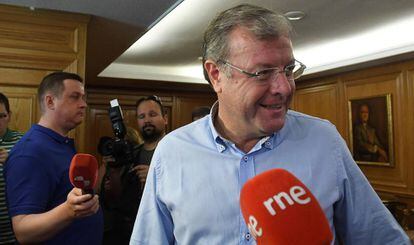 El alcalde de León, Antonio Silván, en el Consistorio leonés.
