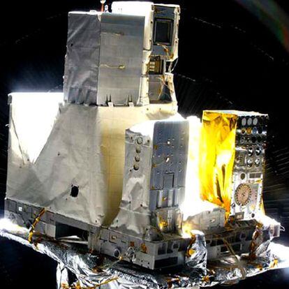 Los astronautas del <i>Discovery</i> retirarán la plataforma Eutef con nueve experimentos sometidos a condiciones exteriores y la traerán de vuelta a la Tierra.