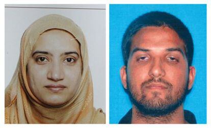 Tashfeen Malik y su esposo, Syed Farook, autores de la matanza de San Bernardino.