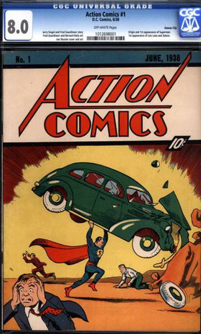 Primer ejemplar de &amp;#039;Action Comics&amp;#039;.