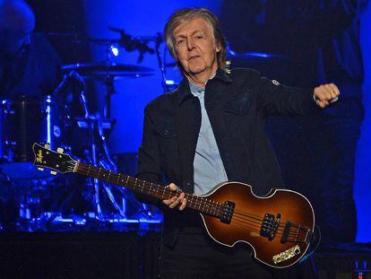 Paul McCartney, en una actuación.
