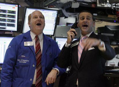 Reacción en el parqué neoyorquino al nuevo récord del Dow Jones