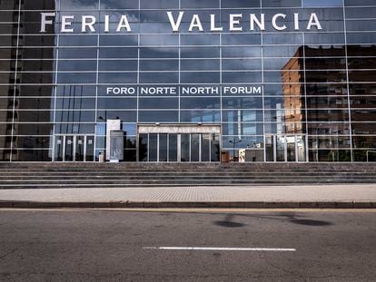 La fachada de Feria Valencia, situada en la pedanía de Benimámet.