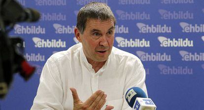 El candidato de EH Bildu a lehendakari, Arnaldo Otegi.