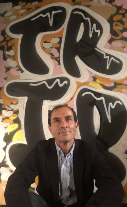El periodista Carlos Fresneda, este lunes, en Londres