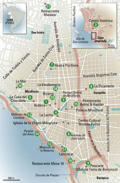 Mapa de Lima.