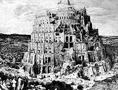 <b></b><i>Torre de Babel,</i> pintura de Pieter Bruegel de 1563.