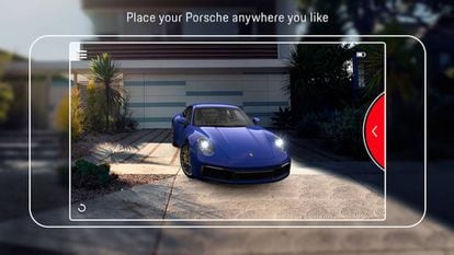 La App de Porsche nos permite tener un 911 a tamaño real en la pantalla de nuestro móvil
