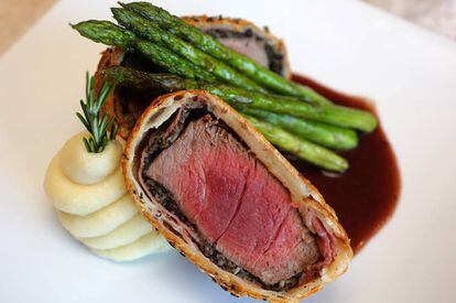 El solomillo Wellington.